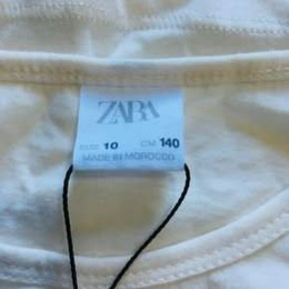 BNWT *** Zara sleeveless shirt camisole 100% cotton size XS - S - Picture 2 of 3